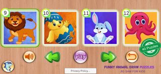 Funny Animal Draw Puzzles - Screenshot 2