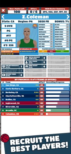 College Bball Coach 2 - Screenshot 4