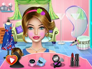 Girls makeup and dressup games - Screenshot 1