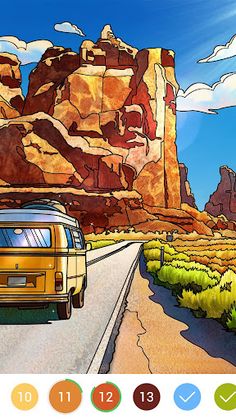 Scenery Paint: Color by Number - Screenshot 3