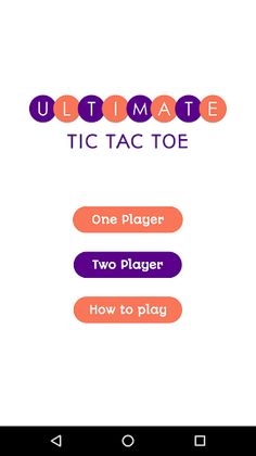 Ultimate Tic Tac Toe - Screenshot 1