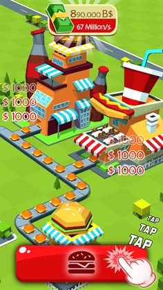Idle Burger Tycoon Burger Game - Screenshot 2