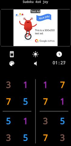 sudoku 4x4 joy - Screenshot 2