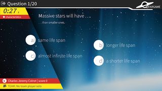 Stargame quiz - Screenshot 1