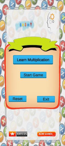 Multiplication time table game - Screenshot 1