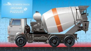 Concrete mixer truck puzzles - Screenshot 1