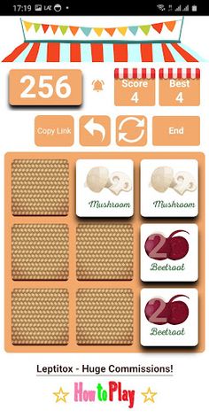 2048 Vegetables Basket - Screenshot 2