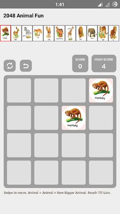 2048 Animal Fun - Screenshot 2