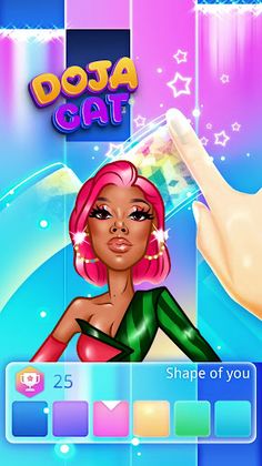 DOJA CAT Piano game - Screenshot 1