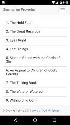 Sermon on Proverbs CH Spurgeon - Screenshot 1