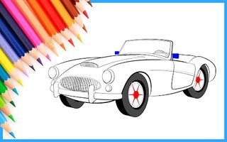 Car colouring game color paint - Screenshot 1