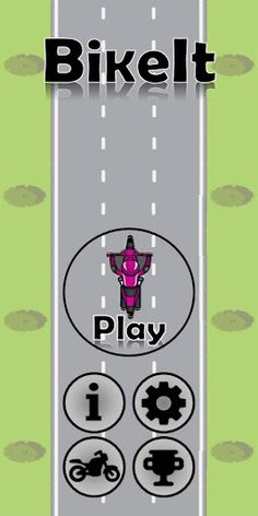 BikeIt - Retro Racing Game - Screenshot 1
