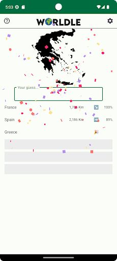 Worldle - Country Guess - Screenshot 3