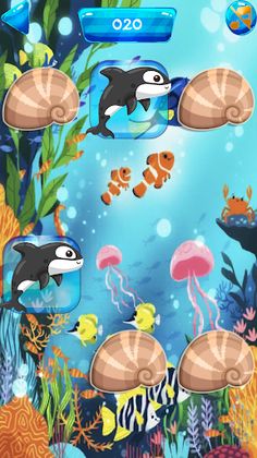 Matching Game - Sea life - Screenshot 4
