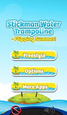 Stickman Water Trampoline Flip - Screenshot 1