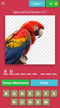 Tebak Gambar Nama Hewan - Screenshot 1