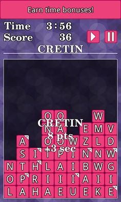 WordTris - Word spelling game - Screenshot 4