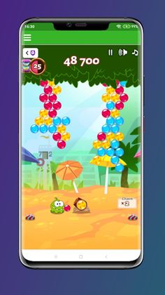 Om Nom Bubbles - Screenshot 2