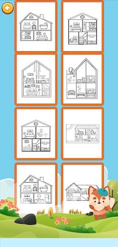 Miniature House Coloring Pages - Screenshot 3