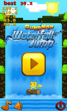 CubeMon Waterfall Jump - Screenshot 1