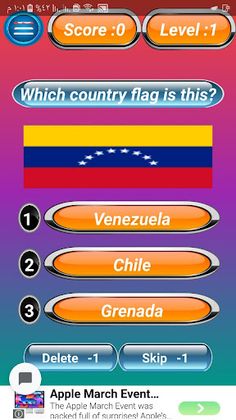 Country Flags game - Screenshot 3