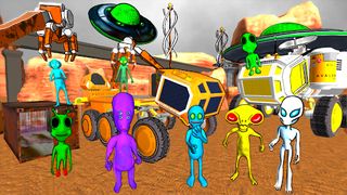 Neighbor Aliens Mars Adventure - Screenshot 1