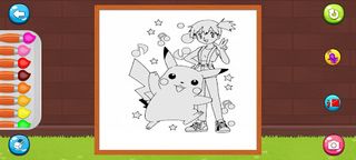 Poke monster coloring book - Screenshot 2