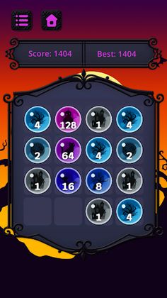 Halloween number merge 2048 - Screenshot 1