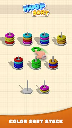 Hoop Sort - Color Ring Puzzle - Screenshot 4