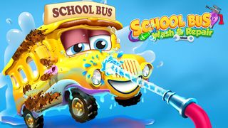 School Bus Wash & Repair Game - Screenshot 1
