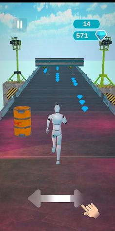 Robot Runner 3D v.2 - Screenshot 2
