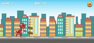 Jurassic Dinosaur Jumping Run - Screenshot 2