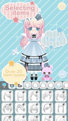 Kawaii SELECT : Cute Dress up - Screenshot 2