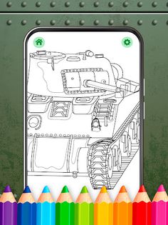 Military Tanks Coloring Book - Screenshot 4