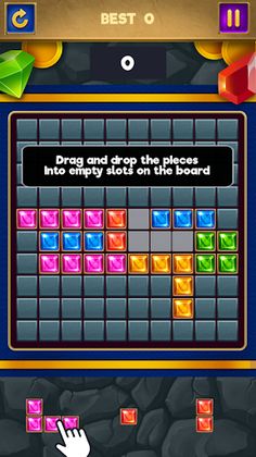 Jewels Blocks Puzzle - Screenshot 1