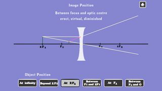 Concave and convex lenses game - Screenshot 2