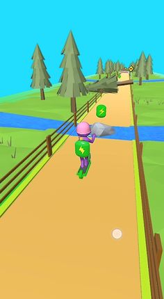 Electro Scooter: Forest Ride - Screenshot 2