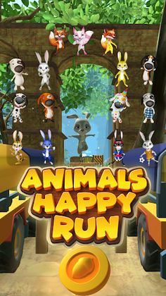 Animals Happy Run 3D - Screenshot 1