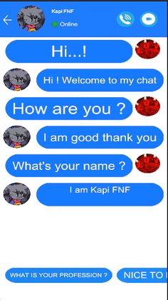 Kapi FNF chat video call - Screenshot 2