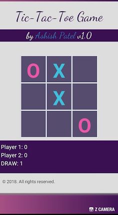 Tic Tac Toe : Unbeatable. - Screenshot 1