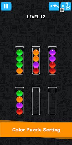 Ball & Water Sort Puzzle Game - Screenshot 2