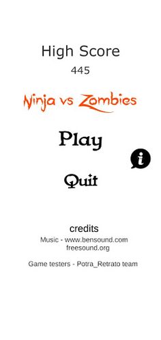 Ninja vs Zombies - Screenshot 1