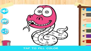 Snake Drawing Coloring pages - Screenshot 3