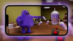 Grimace scary Shake Video Call - Screenshot 1