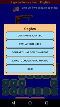 Desafio da Forca em Inglês - Screenshot 2