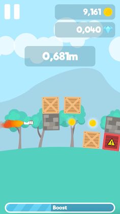 Rolling Sky - Crate crash - Screenshot 1