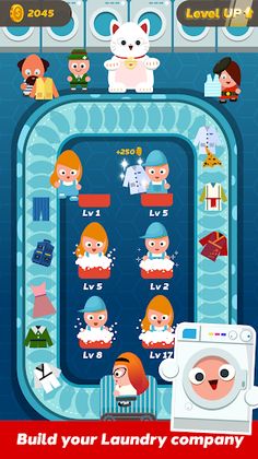 Laundry Idle - a washing tycoo - Screenshot 1