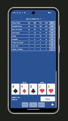 Video Poker Mobile - Screenshot 2