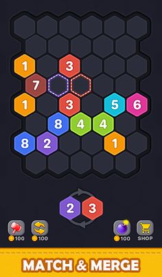Merge Hexa Puzzle -Merge block - Screenshot 1