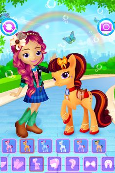 Pony & Girl Dress Up - Screenshot 1